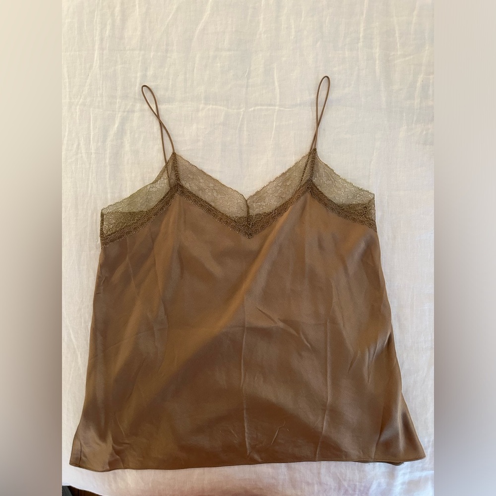 Vince gold lace camisole